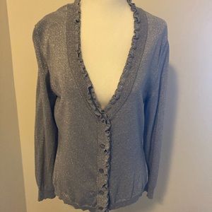 Woman’s V neck cardigan sweater